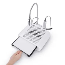 Pro 35000 об/мин Электрический сверлильный станок для ногтей 3 в 1, пылесборник для ногтей, всасывающий+ дрель для маникюра+ настольная лампа, набор с аксессуарами