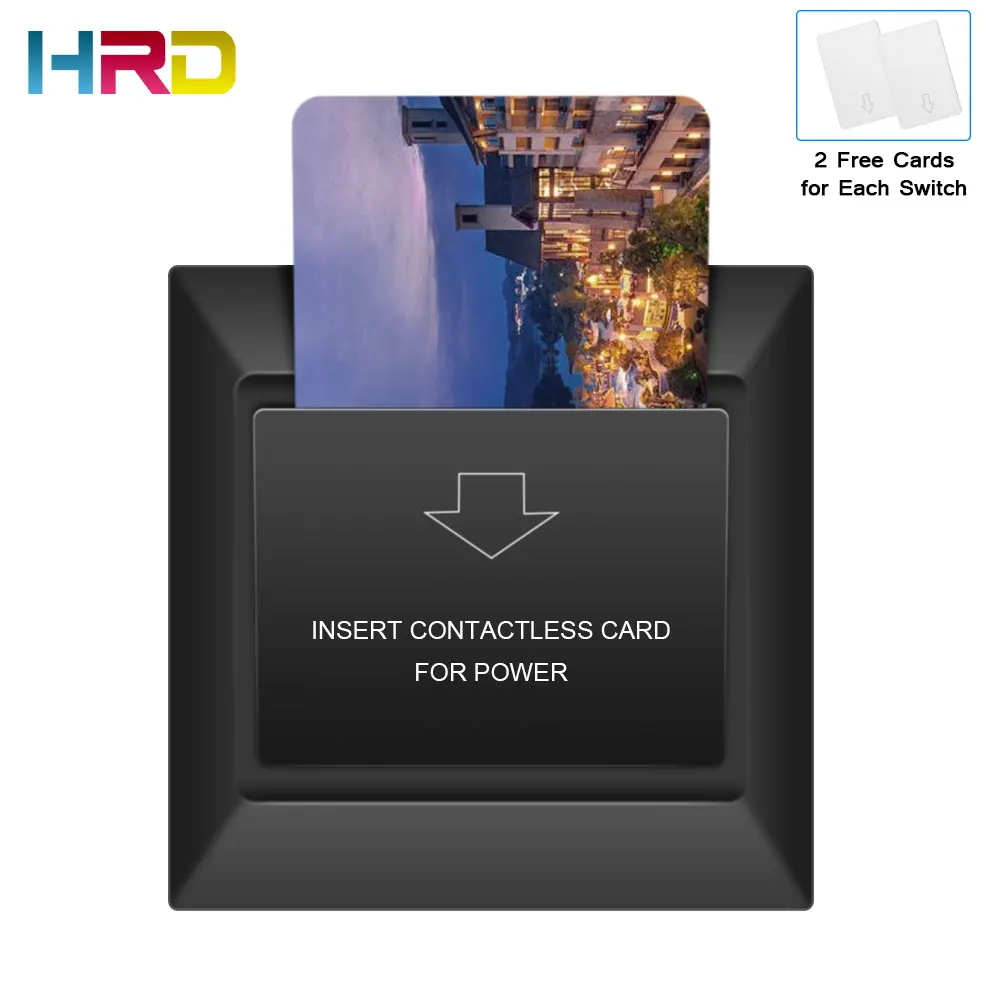 Новый черный переключатель карты отеля 125 кГц temic мотель rfid Бесконтактный