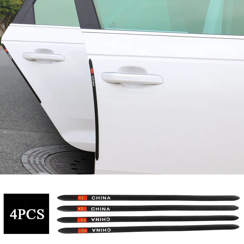 

4Pcs/Set Auto Car Door Guard Edge Corner Protector Buffer Trim Molding Protection Strip Scratch Protector Car Door Crash Bar