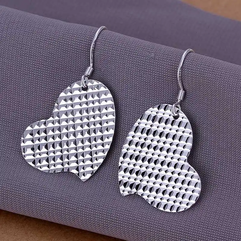 Christmas Gift!!Wholesale 925 Silver Earring Sterling Jewelry Car Spent Crooked Heart Earrings SMTE236 | Украшения и аксессуары