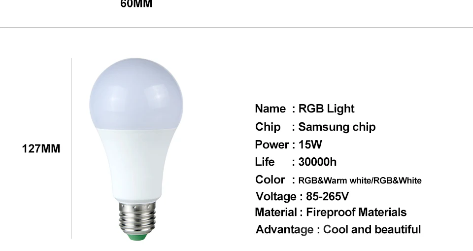 RGB LED Bulb Light (7)