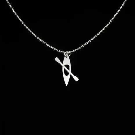 

Unique High Quality Copper Kayak Jewelry Any Words Can Be Customed Kayak Necklace Accept Drop Shipping YP4063