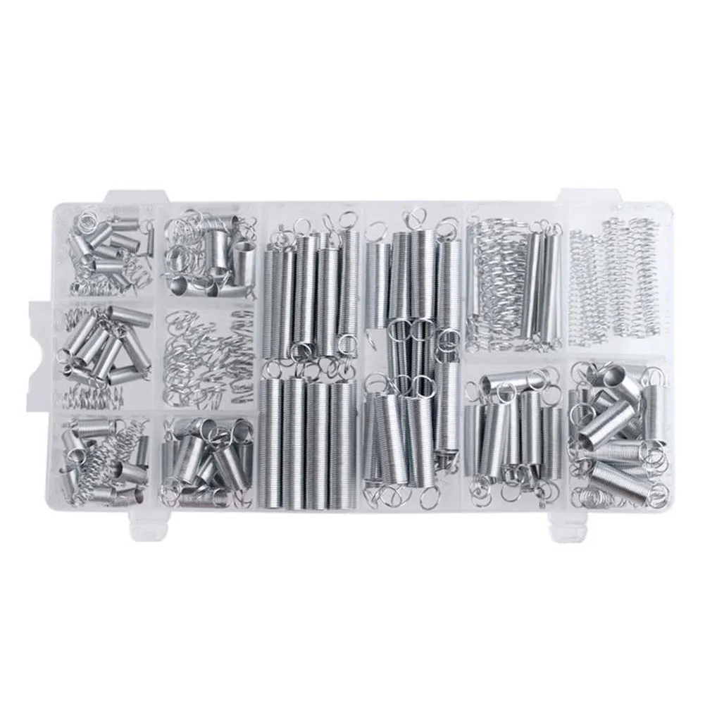 200Pcs/set 20 Sizes Practical Metal Tension/Compresion Springs Assortment Kits LB88 200Pcs/set 20 Sizes Practical Metal Tension/Compresion Springs Assortment Kits LB88