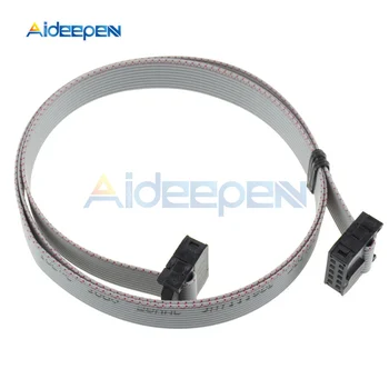 

2.54mm 70CM 10 Pin USB ASP ISP JTAG AVR Wire 10P IDC Flat Ribbon DATA Cable 2.54mm Connector Female to Female