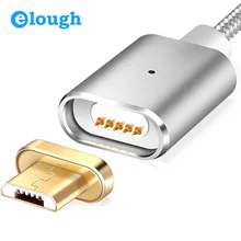 Elough Magnetic Charger Magnetic Cable Micro USB Cable Nylon For Xiaomi Android Phone Fast Charge Magnet Charger Micro USB Cable