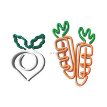 Мультфильм овощи редиска морковь в форме скрепки яркие цвета Фото Клип Закладка DIY Декор ручной работы школьные канцелярские принадлежности