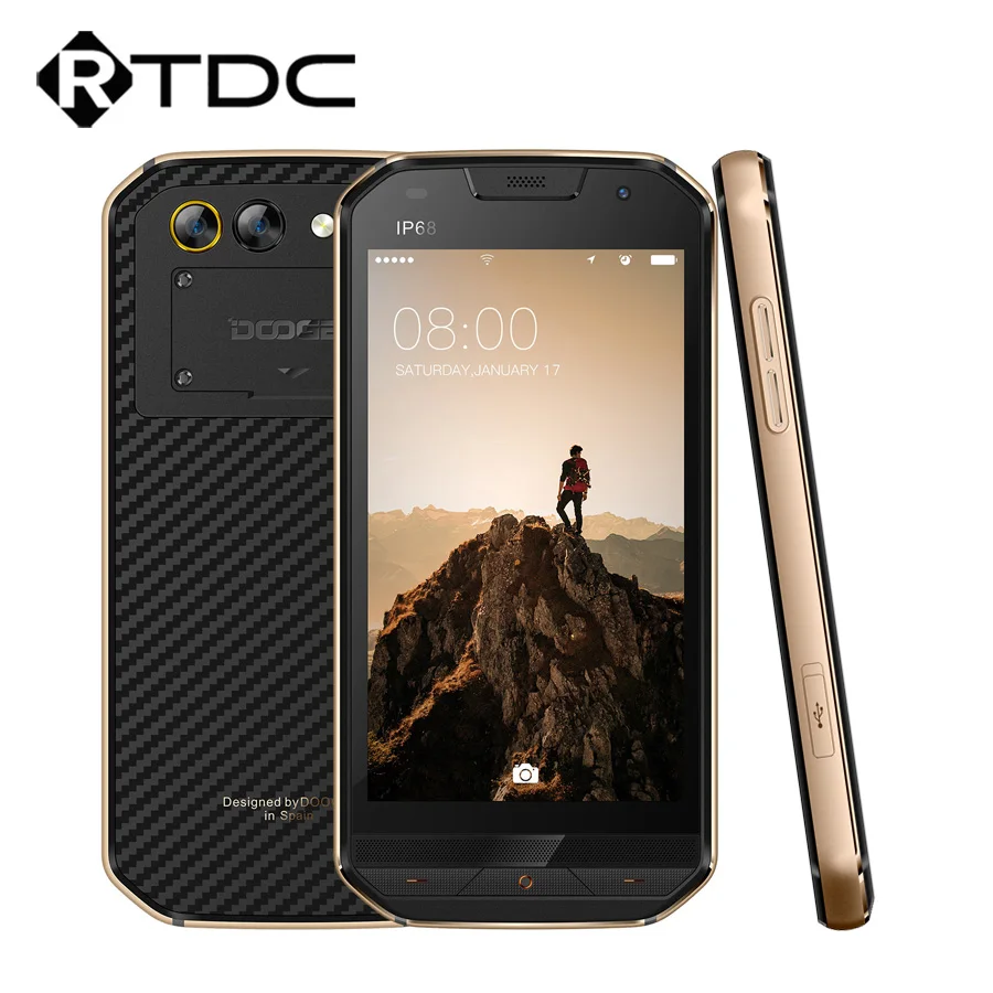 

DOOGEE S30 4G LTE Mobile Phone 5.0" Octa Core 2GB RAM 16GB ROM Android 7.0 5580mAh Dual camera IP68 Waterproof Fingerprint