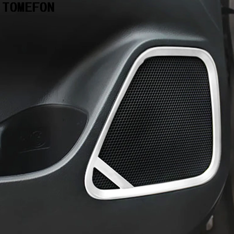 For Mitsubishi Outlander Inner Car Door Louder Speaker Frame Cover Trim 2013 2014 2015 2016 4pcs