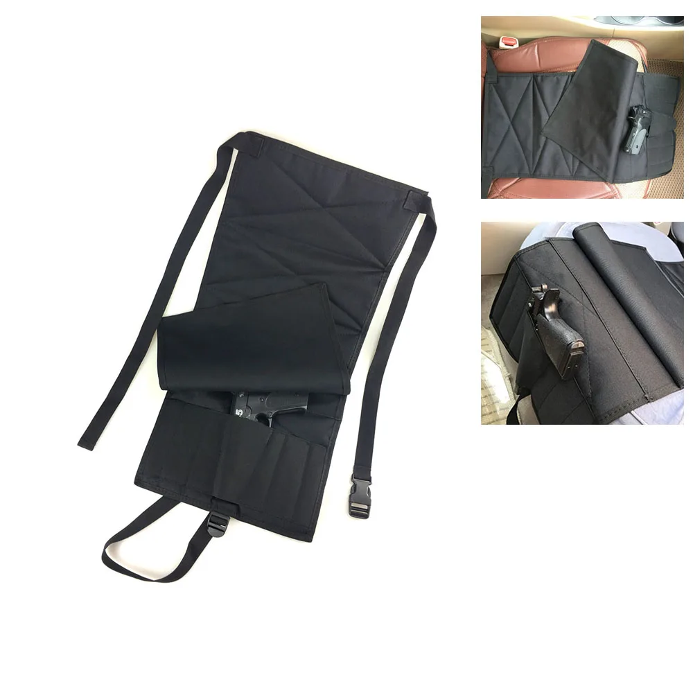 Tactical Gun Holster Under Seat Concealment Pistol Holster with Spare