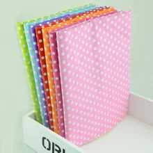 FREE SHIPPING 50cmx50cm 7 pieces/lot Cotton Fabric Bundles Fat Quarters Quilting Patchwork Tilda cloth for Sewing"Big Dot"W3B3-4