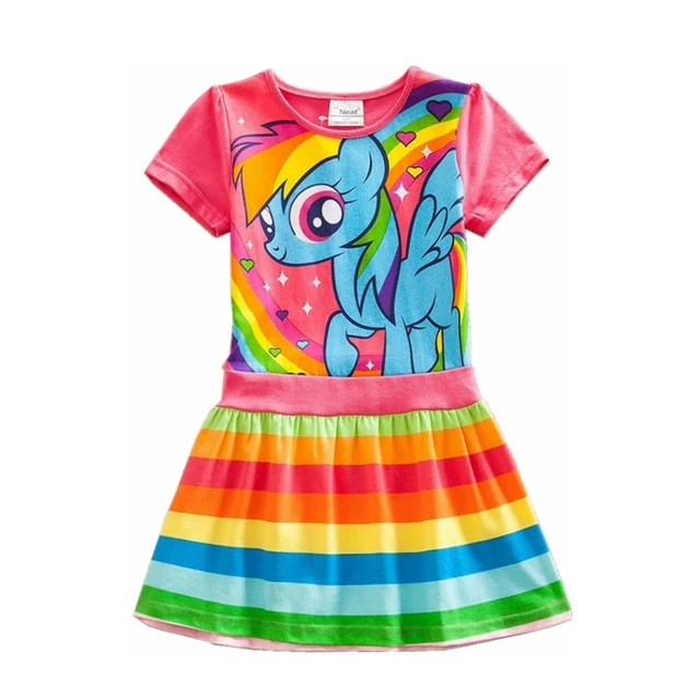 2017 новый стиль хлопок my little pony ребенок платье детская одежда детей платье девочка одежда летние платья SH6218 #