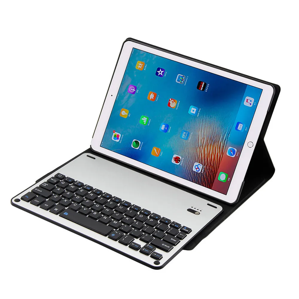 

Aluminum Wireless Bluetooth Keyboard + Leather Case For Apple iPad Pro 10.5 tablet protective case with wireless keyboard A30