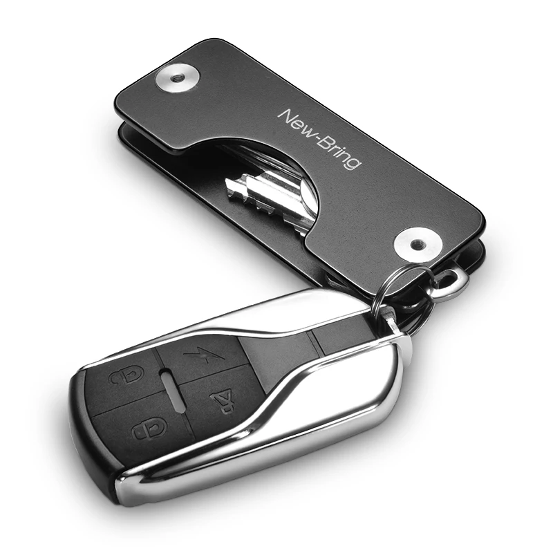 Key Holder Алюминий металлический ключ Организатор Smart Key Ring Кошельки Карманный металлический ключ автомобиля кошелек брелок