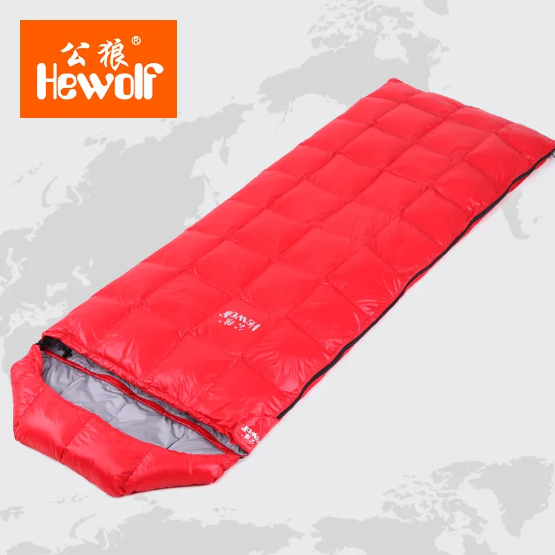 

Hewolf Winter Outdoor Adult Waterproof Envelope Sleeping Bag Ultralight Down Camping Hiking Hunting portable Mummy Sleeping Bags