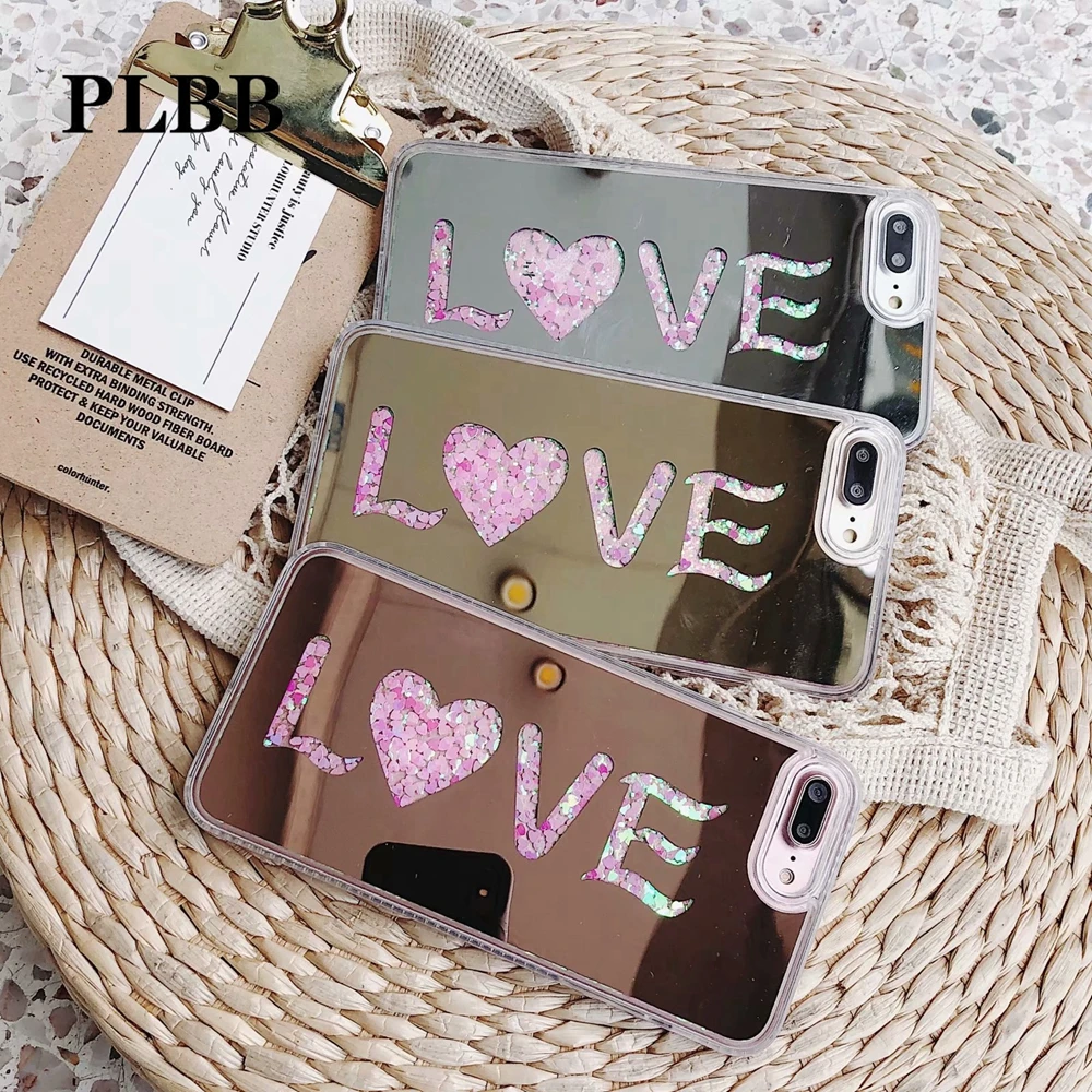 PLBB модный жидкий зыбучий песочный чехол для iPhone X 6 6S 7 8 Plus с блестящими звездами