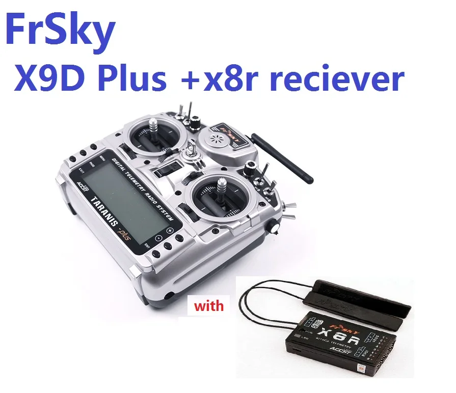 

FrSky Taranis X9D Plus 2.4G ACCST Transmitter with x8r reciever battery Carton Package For RC Model