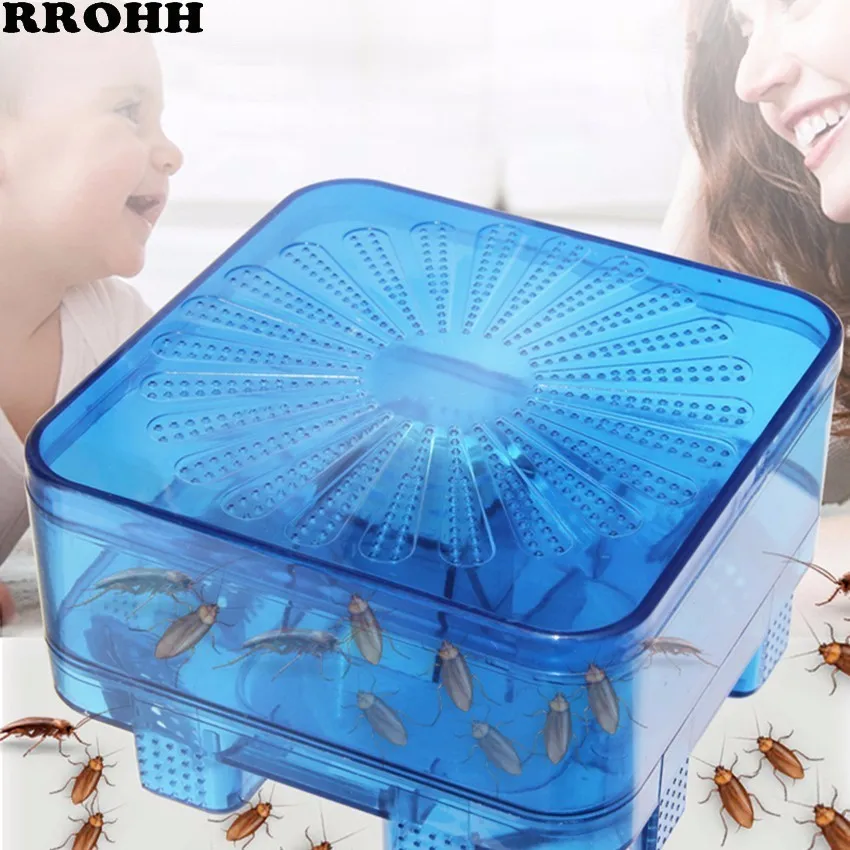 

Efficient Reusable Cockroach Pest Traps with Bait Non-Toxic Eco Cockroach Bug Catcher Catch Insect Pest Killer Traps Repeller