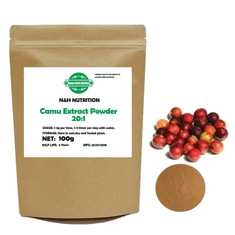 

100% Natural Organic Camu Camu Extract Powder 20:1 Rich in Vitamin C, Promotes antioxidant activity Camu Camu Powder