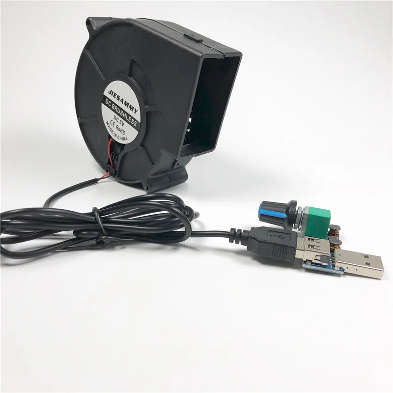 9733 барбекю воздуходувка деревянный вентилятор для 5 В USB Высокая мощность с