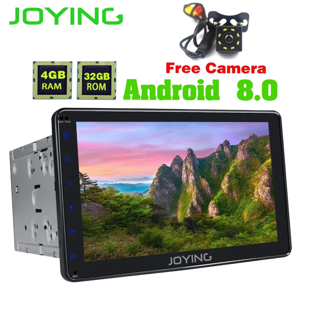 

JOYING 8" 2Din 4GB+32GB Universal Android Car Radio Stereo GPS Navigation Tape Recorder Player With Free Rear Camera Head Unit