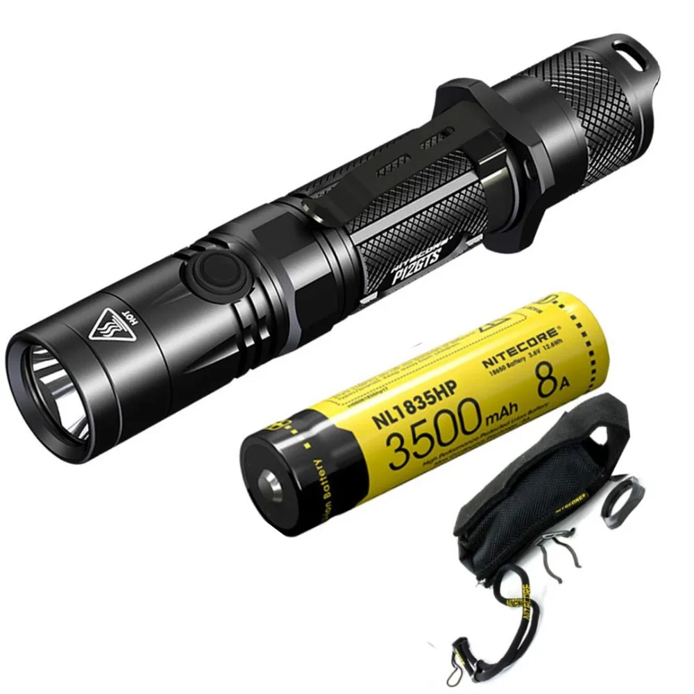 NITECORE P12GTS ручной тактический фонарь Cree XHP35 HD LED max 1800 люмен луч бросок 226 метров