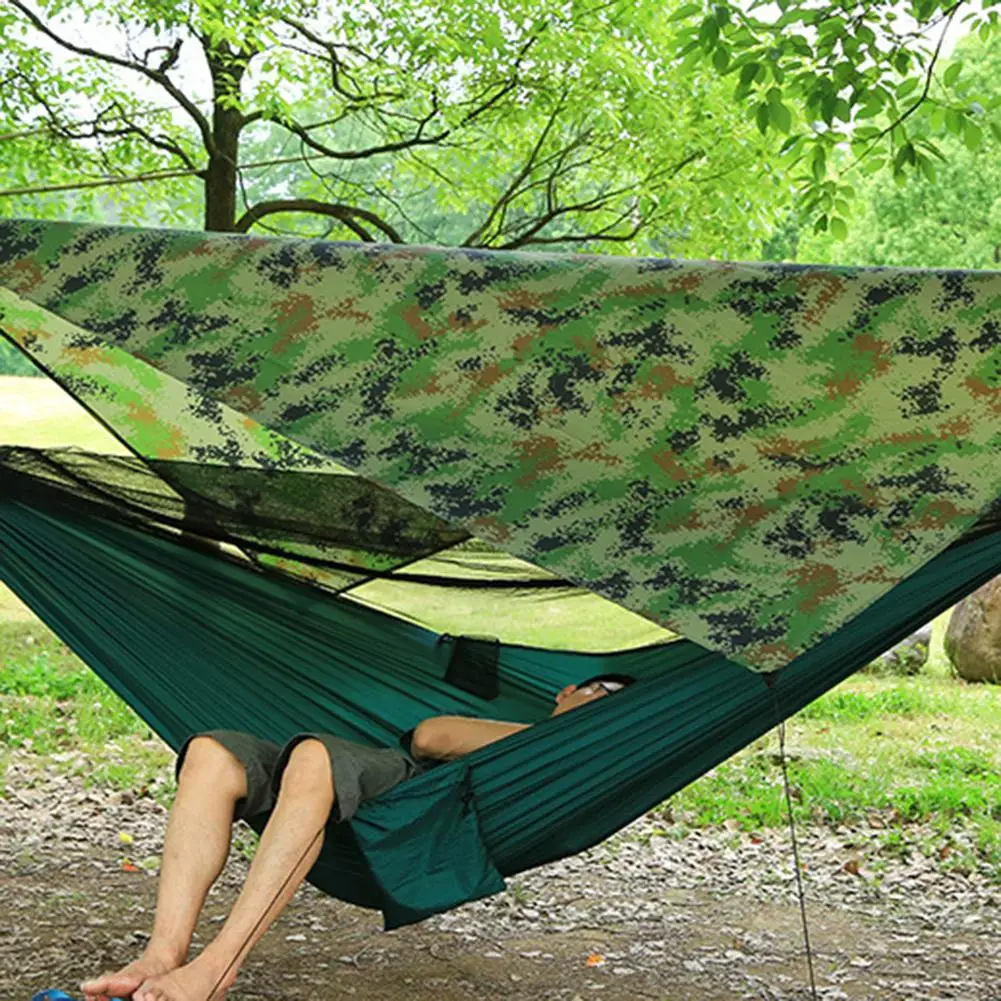 

Outdoor Camping Mosquito Net Hammock Set Automatic Open Hammock With Mosquito Account Outside Waterproof Sunshade