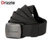 Drizzte Mens Big & Tall 120-190cm Elastic Stretch Fabric Dress Belt YKK Plastic Buckle 51 to 75inch Plus Size Belt for Big Man ► Photo 1/6