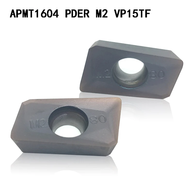 APMT1604 M2 VP15TF карбидные вставки, токарный инструмент APMT 1604 Торцевая мельница токарные инструменты Фрезерный резак инструмент с ЧПУ APMT1604PDER