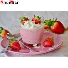 DIY Алмазная картина фото на заказ красная клубника Алмазная картина Полная площадь дрель Алмазная вышивка LWR