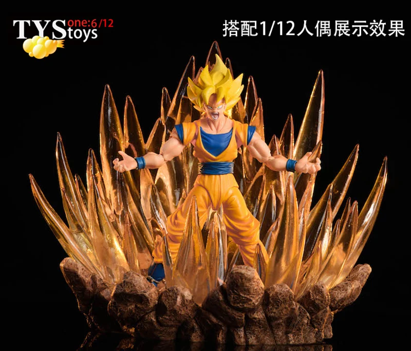 Горячая фигурка аксессуар TYStoys 1/12 подвижные куклы ручной 1/6 Супер Saiyan warrior burst платформа 2,0 F 1" Коллекция фигурок