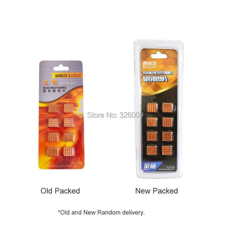 8 шт./лот радиатор памяти из чистой меди с клеевым охлаждением для DDR2 DDR3 DDR4 PcCooler RHS