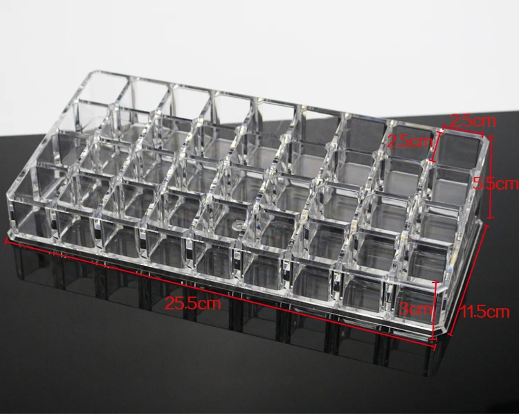 15%, высокое качество прозрачный акриловый 36 контейнер Демонстрационный стеллаж лак для ногтей, косметика Помада-карандаш демонстрационный стенд для хранения стойки