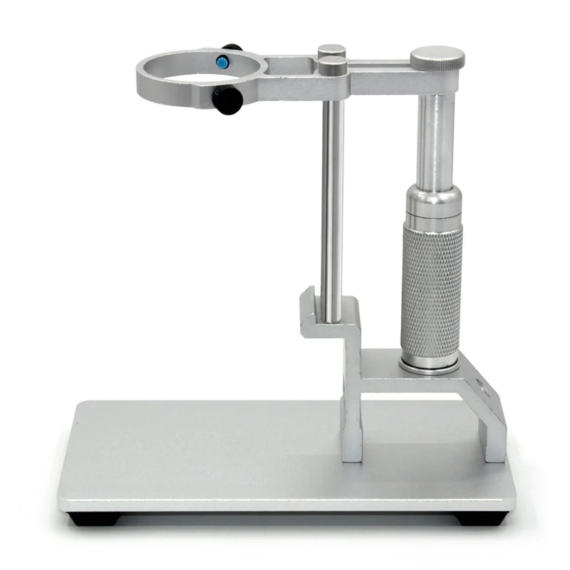 Digital Microscope Aluminum Alloy Lift Stand Adjustable Microscope Arm Stand Working Stage with Head Hold Ring 42 mm for Repair