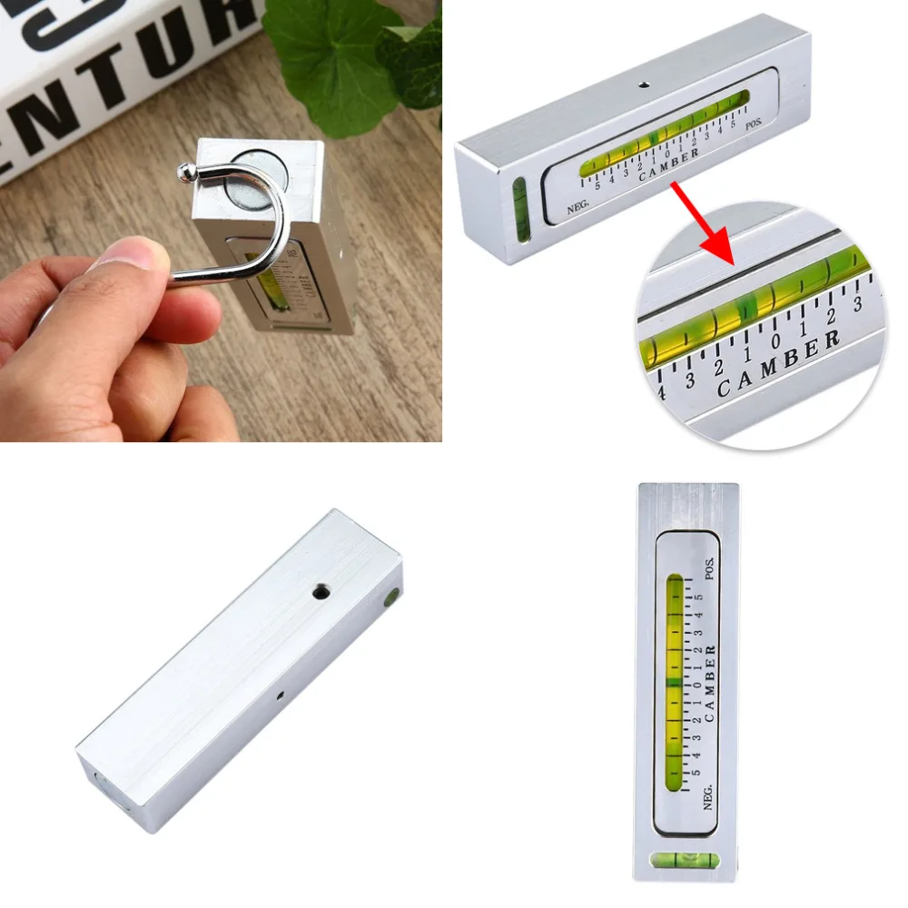 

Adjustable Magnetic Camber Castor Strut 4 Wheel Alignment Gauge Tool for Universal Drop Shipping
