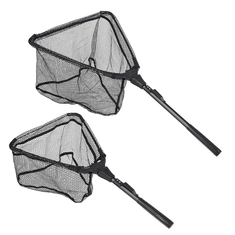 

Fishing Landing Net Folding Handle Retractable Telescoping Aluminum Alloy Pole Ultra-Light Super Large Folding Landing Net