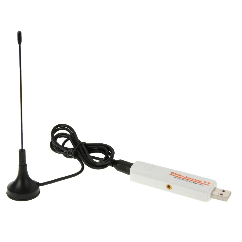 Mini USB 2.0 Digital DVB Analog TV Stick Support FM AV DVB-T T2 C