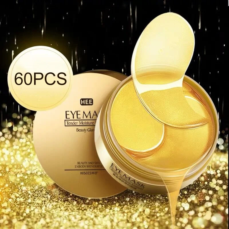 60pcs Gold Collagen Eye Mask Essence Remove Dark Circles Whitening Firming Sleep Mask Moisturizing Eye Patches Eyes Skin Care 60pcs Gold Collagen Eye Mask Essence Remove Dark Circles Whitening Firming Sleep Mask Moisturizing Eye Patches Eyes Skin Care
