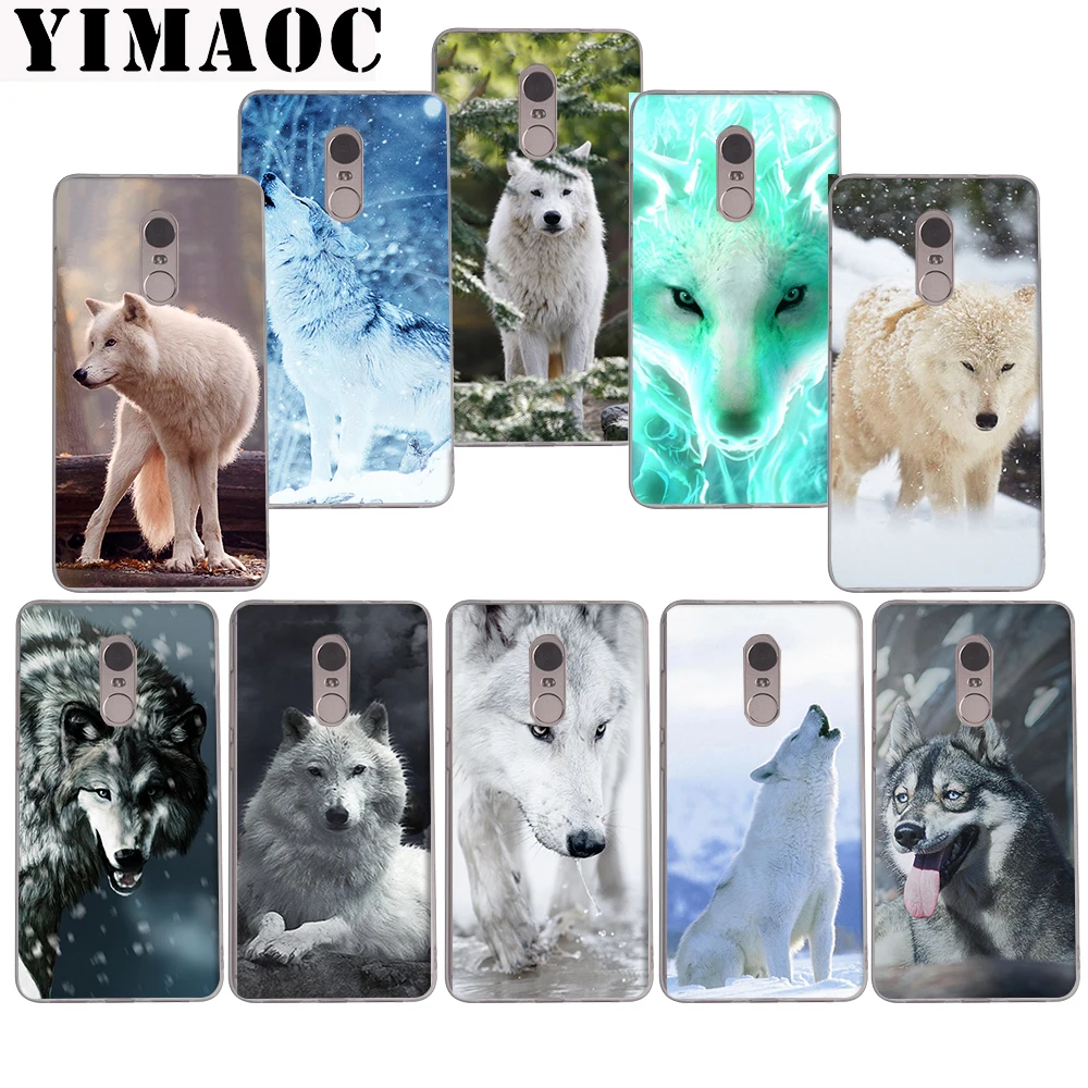 

YIMAOC 38z animal Arctic Wolf Soft Case for Xiaomi Mi a1 a2 f1 6 8 lite se mix 2s Redmi 5 6 6a S2 Plus 5A Note 5 6 Pro 4 X