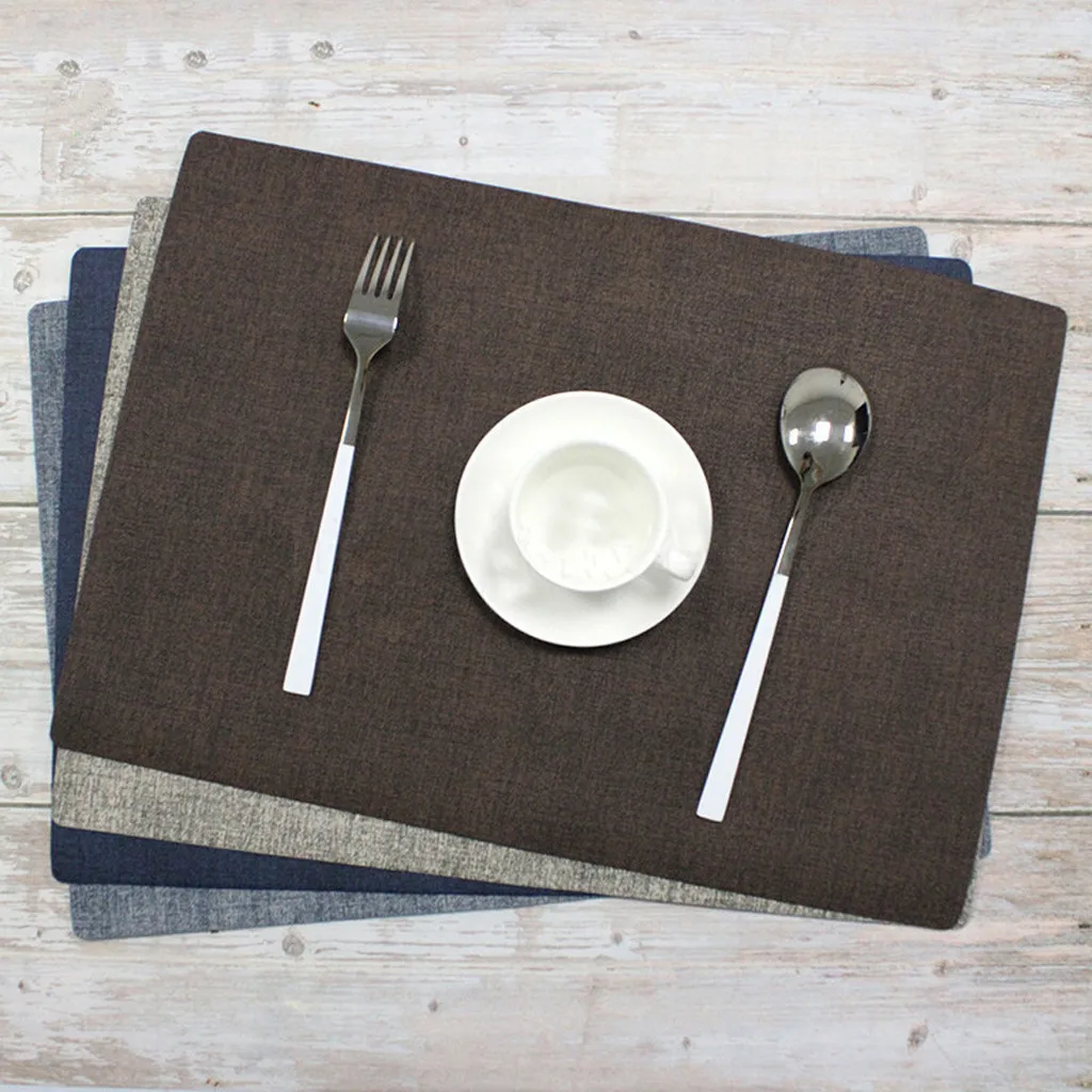 

Dining Table Placemat Europe Style Kitchen Tool Heat-Resistant Anti-Skid Washable Tableware Pad Coaster Coffee Tea Place Mat