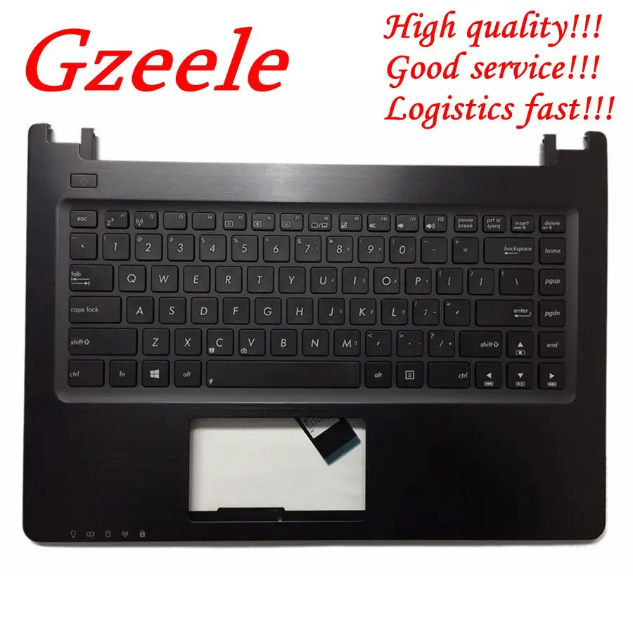 

GZEELE new US Keyboard Plamrest Cover For Asus S46 S46C K46 K46CM R405C A46C K46C Series upper case keyboard bezel black
