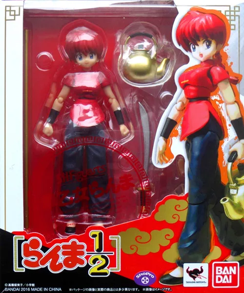 PrettyAngel подлинный Bandai S.H. Figuarts Ranma Saotome (девочек) Ранма 1/2 фигурку|action figure|ranma 1/2figures