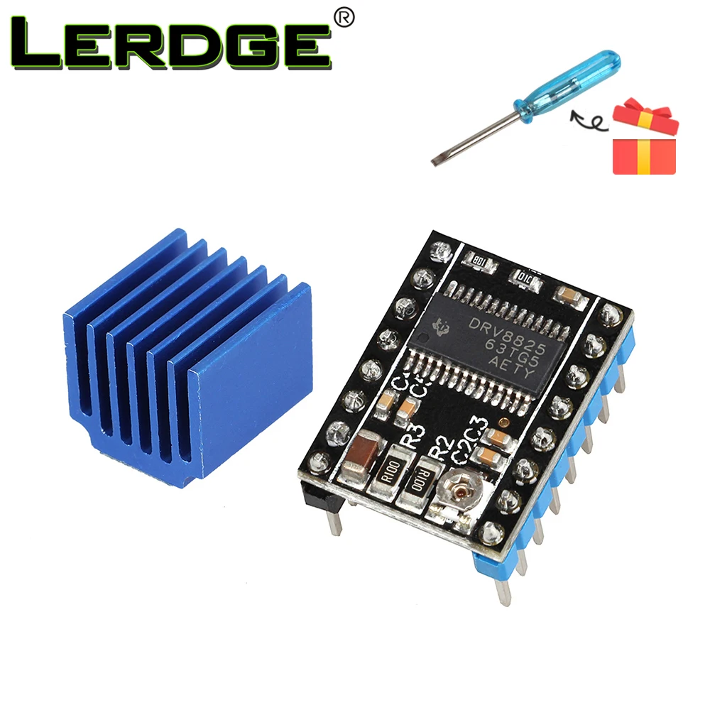 

LERDGE 3d Printer Stepstick Accessories Drv8825 Stepper Motor Driver Module Carrier Reprap 4-layer PCB RAMPS replace A4988