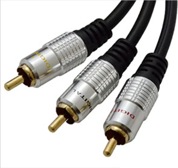 3 м аудио и видео кабель удлинитель 3RCA мужской/3RCA мужской лотоса линия