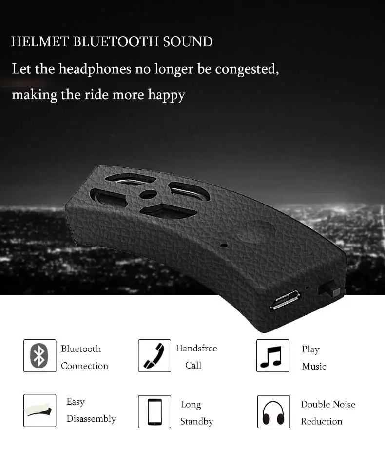 Колонки для мотоциклов для шлема bluetooth музыка воспроизведение пыли водонепроницаемый IP54 Hands-free Звонки, автоматический ответ