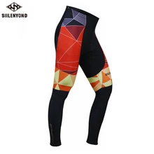 Siilenyond Pro зимние термальные флисовые велосипедные брюки мотобайк, велосипед, велотренажер колготки горный велосипед велосипедные брюки с 3D гелевой подкладкой