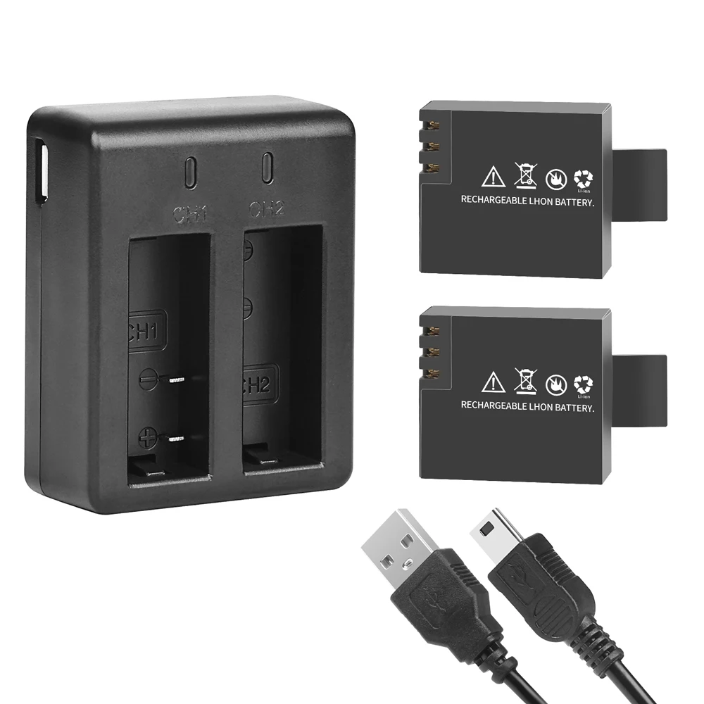 Description Picture 2 of itemDual Port Battery Charger for Sjcam M10 Sj4000 Sj5000 4000 5000 Action Camera Sjcam Accessories