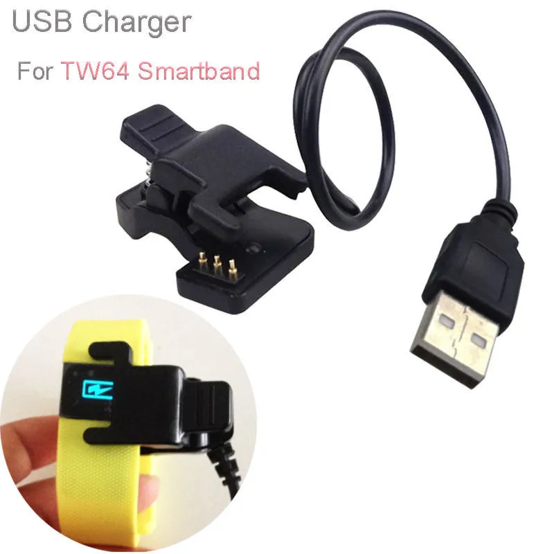 

USB Charging Cable for TW64 Smartband Bracelet Wristband Charge TW07 Charger SmartWatch Watachband Sporting Goods#sw