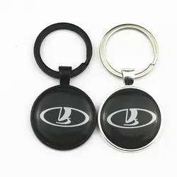 Автомобильный эмблема значок черный брелок для Lada Niva Kalina Priora Granta Largus ВАЗ Samara брелок для ключей автомобильный стиль