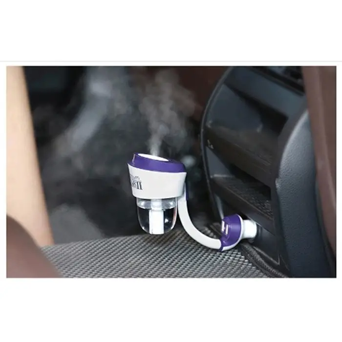 12/24 V Автомобильное USB Портативный воздушный увлажнитель-прохладный туман Maker 50 мл мини-автомобиля Ароматический диффузор автоматический Ароматический диффузор с зарядное устройство с двумя выходами для автомобиля Зарядное устройство