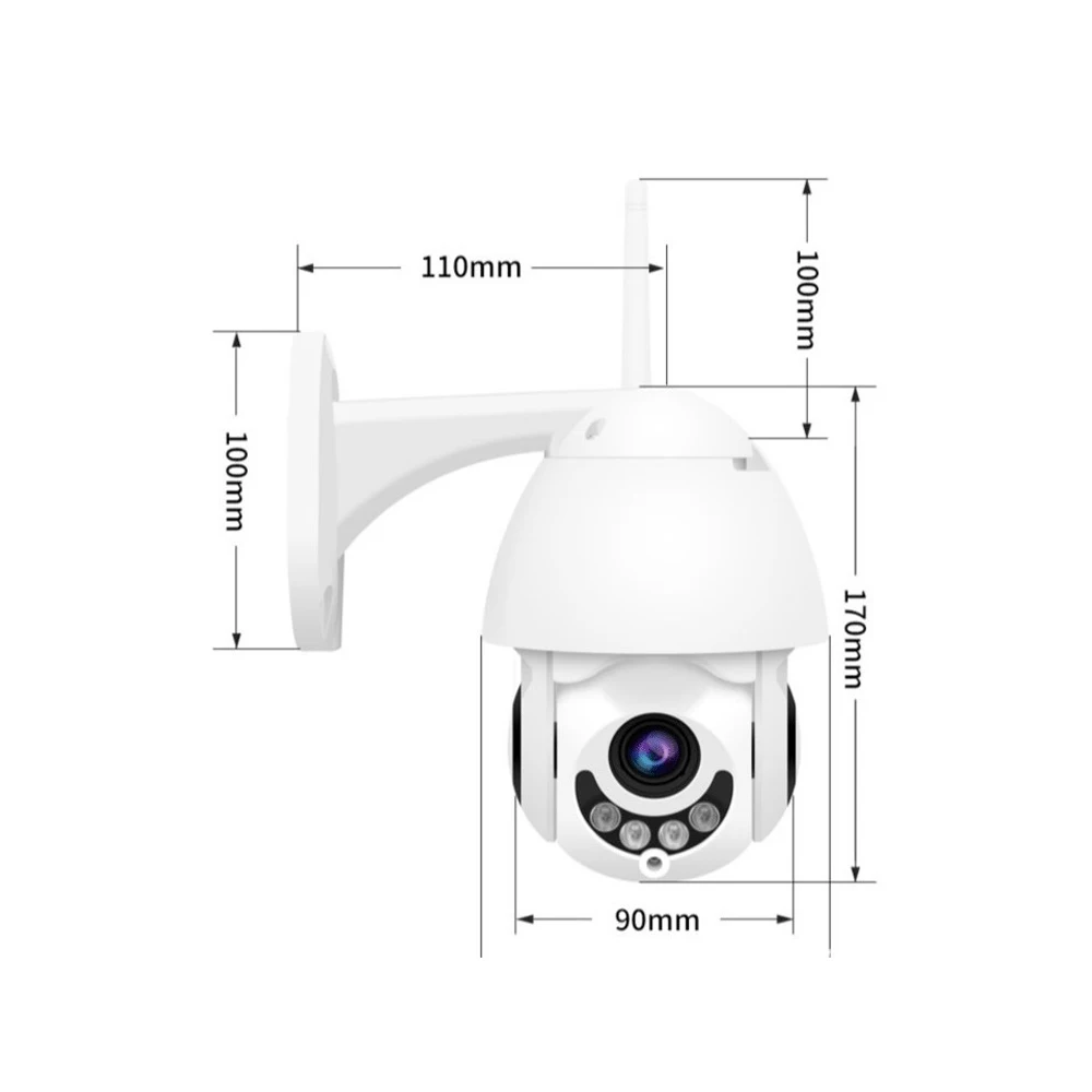 Мини WIFI камера наружная 3 6 мм PTZ IP 1080p скоростная купольная CCTV безопасность